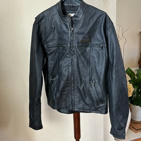 Harley Davidson leather motorcycle jacket - Picture 1 of 11